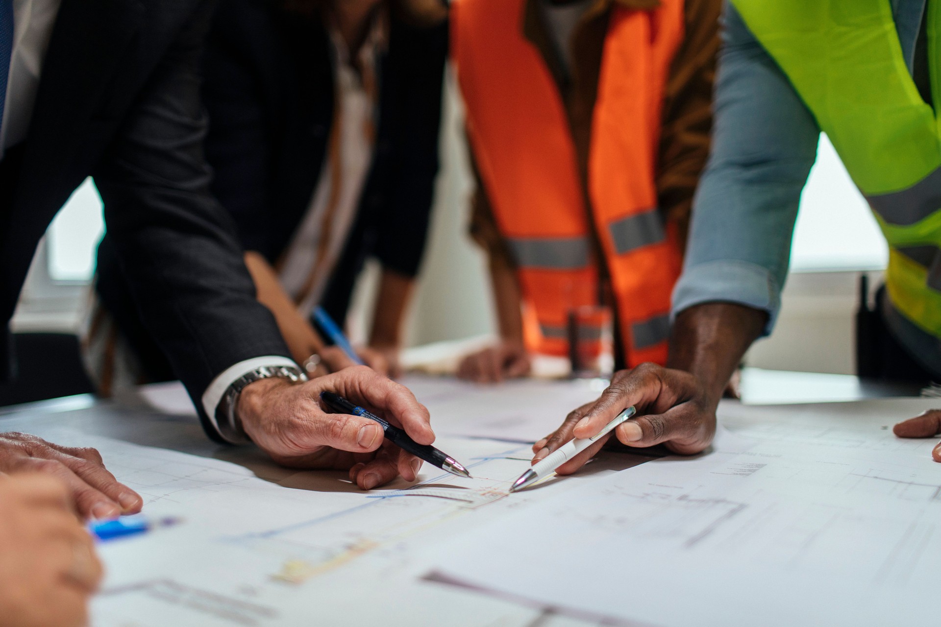 Working on their plans together